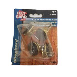 Felt Gard Nail On Chair Leg Glides 1 Inch 4 Pack Floor Protector